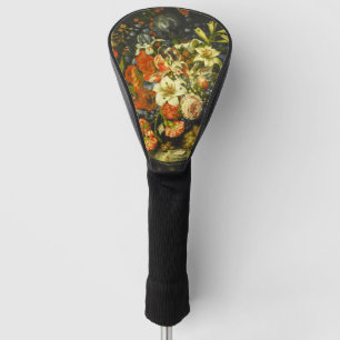 Couvre-club De Golf Vie morte avec fleurs et fruits