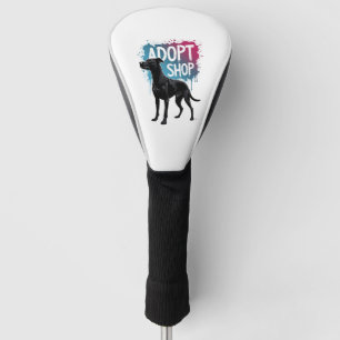 Couvre-club De Golf Vintage Adoptez Ne Faites Pas D'Achats Chien Graff