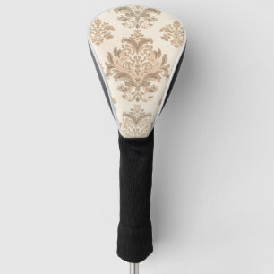 Couvre-club De Golf Vintage Damas Elégant Beige Ferme Française