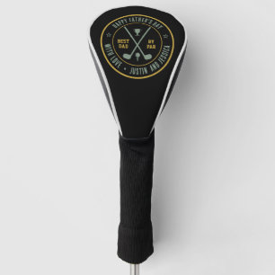 Couvre-club De Golf Vintage Meilleur Papa Par Nom Personnalisé Golf Cl