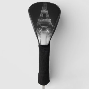 Couvre-club De Golf Vintage Paris Fontains Tour Eiffel nuit Dart Boa