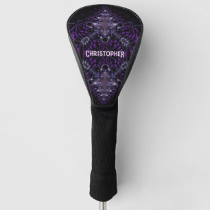 Couvre-club De Golf Violet noir Exotique gothique