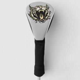 Couvre-club De Golf Visage de tigre en colère