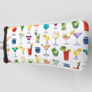 Couvre-club De Golf Vivid Watercolor Cocktail Motif Sac fourre-tout