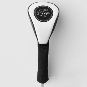 Couvre-club De Golf Votre logo d'entreprise sur Black Circle