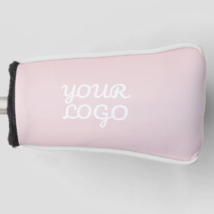 Couvre-club De Golf Votre logo & Élégant Moderne Ombre Rose Blush
