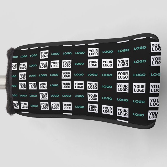 Couvre-club De Golf Votre logo ou image | Zig Zag Motif avec deux imag (Devant)