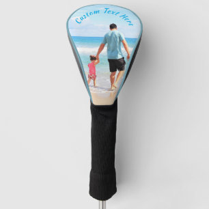 Couvre-club De Golf Votre papa Photo Golf Tête Couverture Cadeau Texte