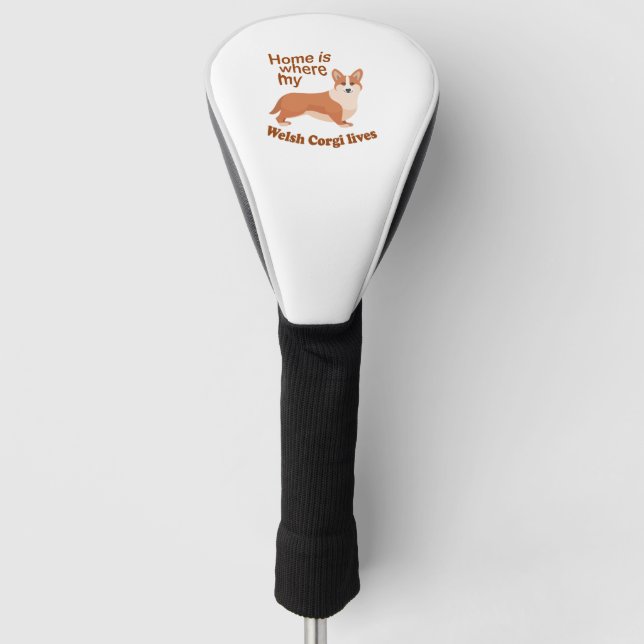 Couvre-club De Golf Welsh Corgi Home (Devant)