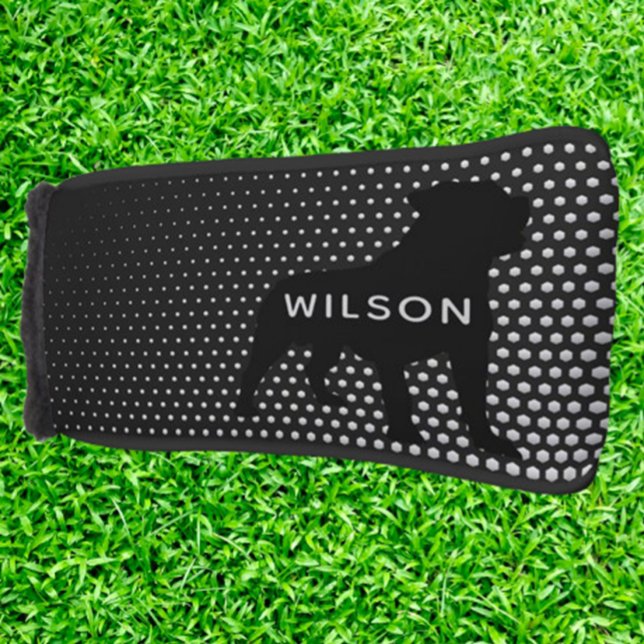 Couvre-club De Golf  WHITE Rottweiler PUTTER (Protect your clubs with the WHITE Rottweiler PUTTER Golf Head Cover)