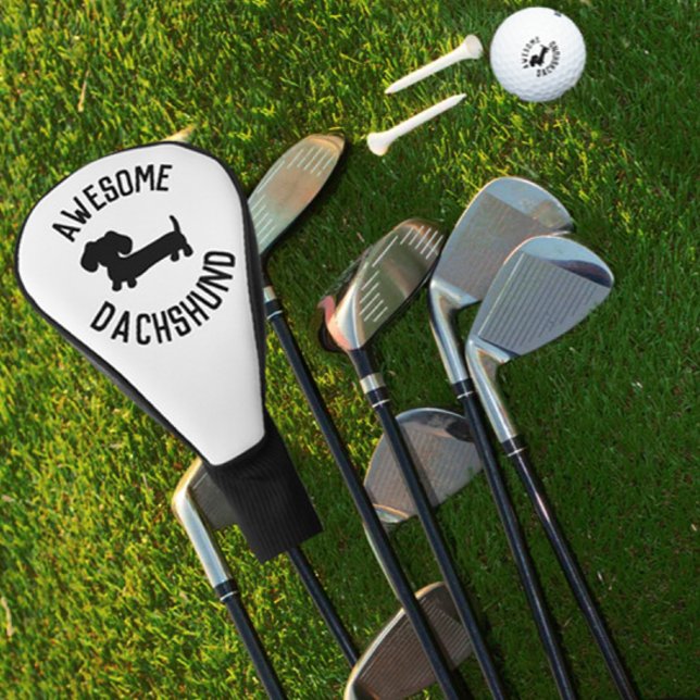 Couvre-club De Golf Wiener Dog Golfer Cadeau Doxie Papa ou Dachshund M (Awesome dachshund golf head cover)