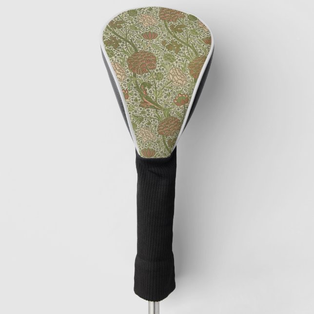 Couvre-club De Golf William Morris Cray Fleur de Sage Floral Botanique (Devant)