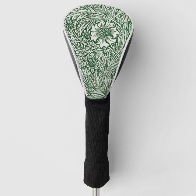 Couvre-club De Golf william morris marigold fleurs vertes (Devant)