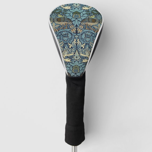 Couvre-club De Golf William Morris Peacock and Dragon Woven Design (Devant)