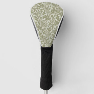 Couvre-club De Golf William Morris Thistle Sage Green Motif