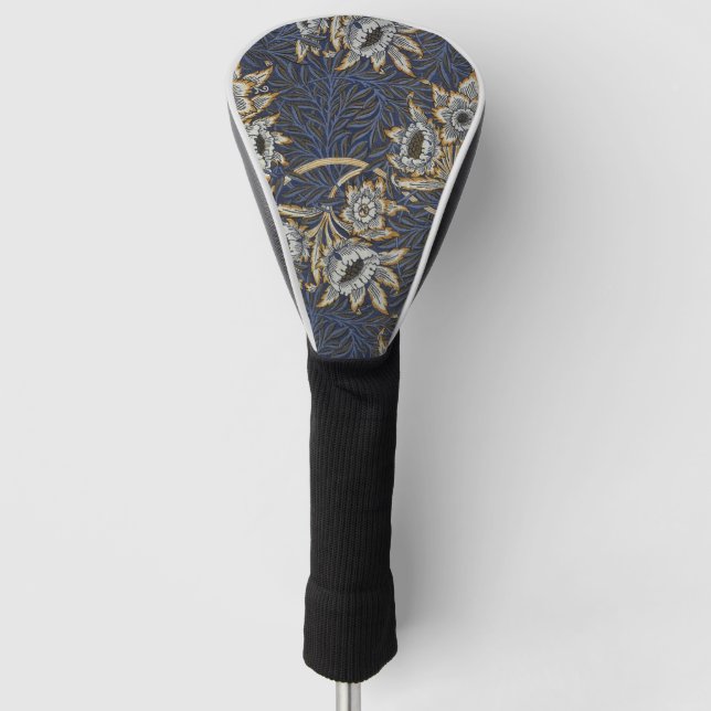 Couvre-club De Golf William Morris Tulip Willow Blue Motif (Devant)