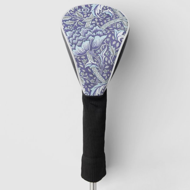 Couvre-club De Golf William Morris Windrush fleurs bleues (Devant)