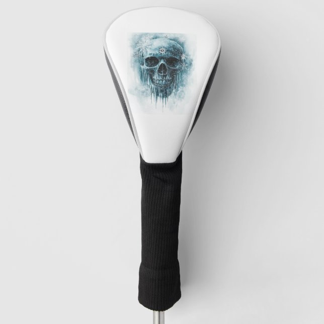 Couvre-club De Golf Winter Frost Skull (Devant)