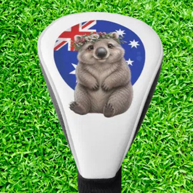 Couvre-club De Golf Wombat Australien (imagine pulling a cheeky Aussie wombat out of your bag)