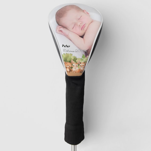 Couvre-club De Golf Woodland Nouveau papa bébé garçon fils (Devant)