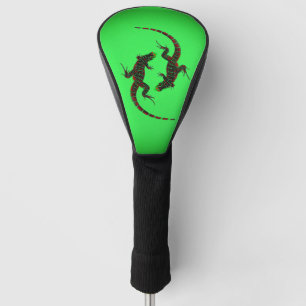 Couvre-club De Golf Yin Yang Lizards