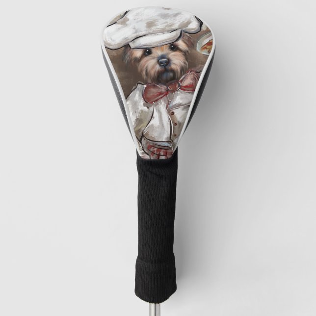 Couvre-club De Golf Yorkie Chef (Devant)