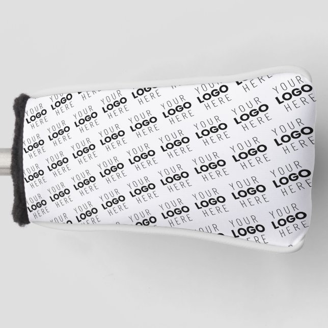 Couvre-club De Golf Your Logo Simple Repeating Diagonal Pattern (Devant)