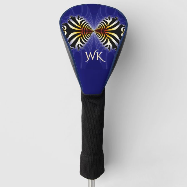 Couvre-club De Golf Zebra Fish Kiss Monogrammé (Devant)