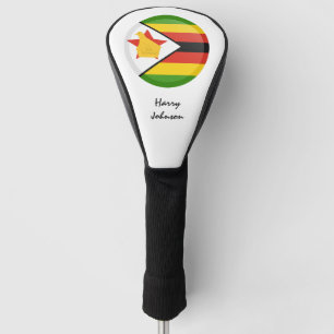 Couvre-club De Golf Zimbabwe Flag & Monogrammes Golf Clubs Couvertures