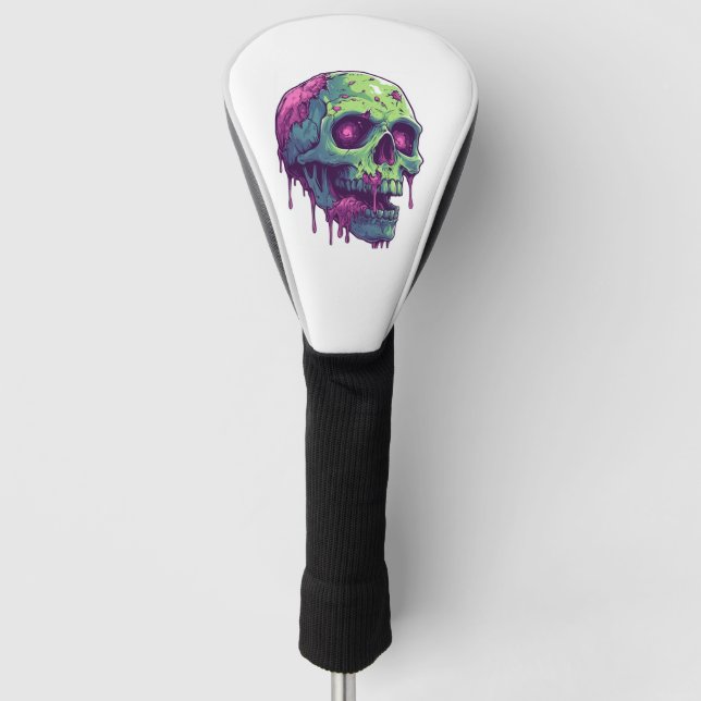 Couvre-club De Golf Zombie Skull Apocalypse (Devant)