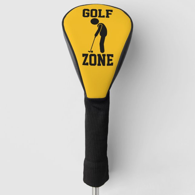 Couvre-club De Golf Zone de golf - Golf drôle (Devant)