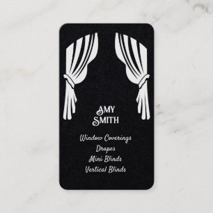 Couvre-fenêtres de rideaux Carte de visite QR pers