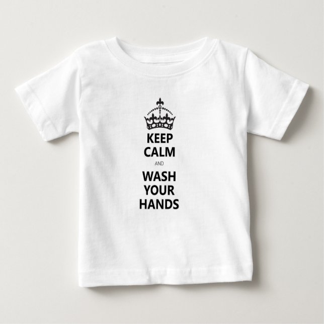 covid-19 keep calm and wash your hands t-shirt (Devant)