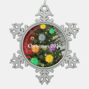 Covid Christmas 2020 covid molécules ornements