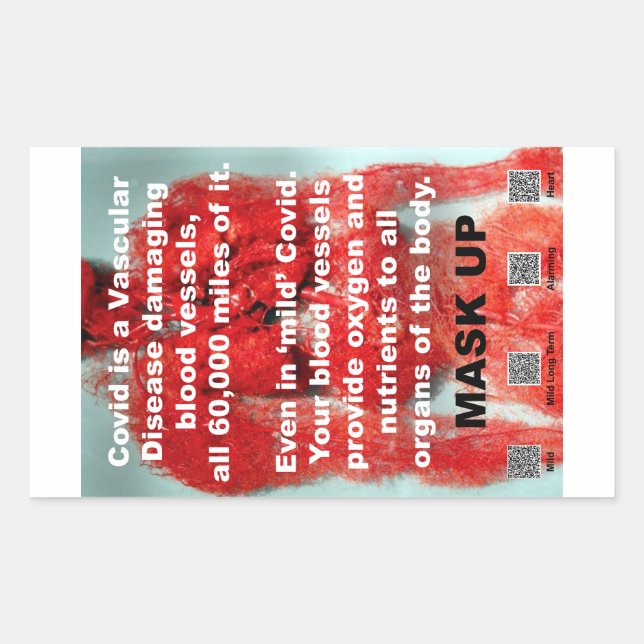 Covid est une maladie vasculaire autocollants papi (Devant)