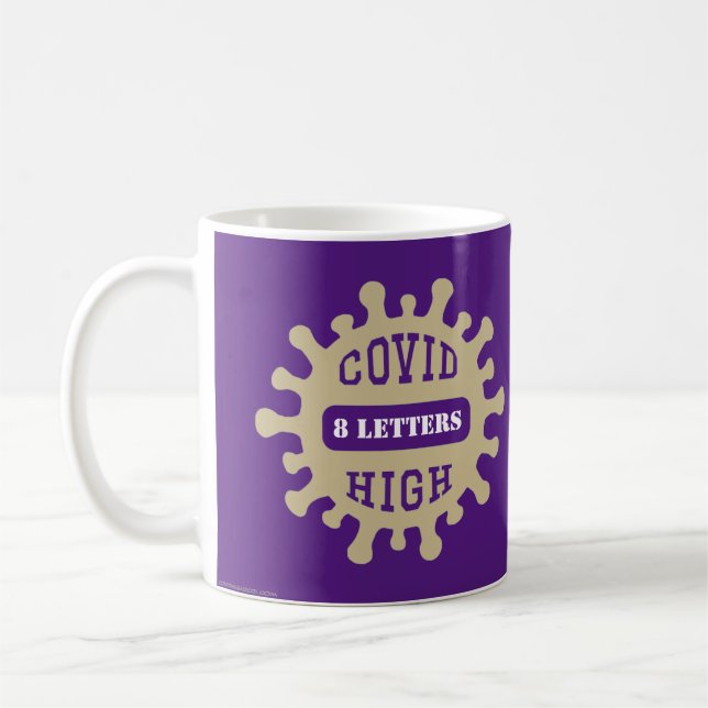 COVID PERSONNALISABLE HAUTE CLASSE DE 2021 Mug (Gauche)