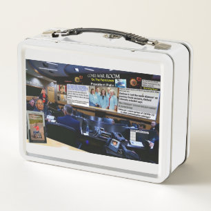 Covid. Salle de guerre Lunchbox en métal
