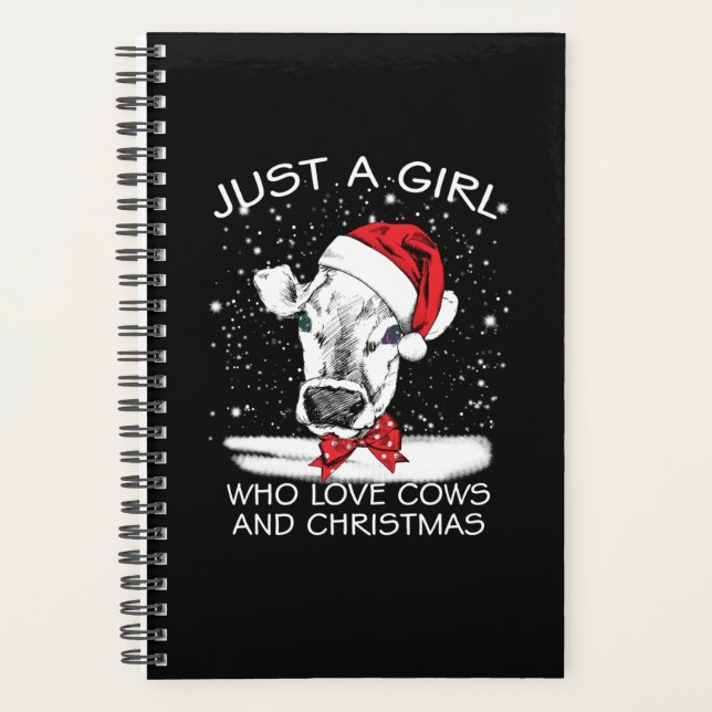 Cow | Just A Girl Who Love Cows And Christmas (Devant)