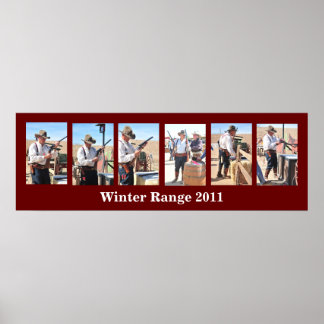 Cowboy Action Tir Concours Poster Modèle