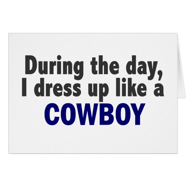 Cowboy au cours de la journée (Devant horizontal)