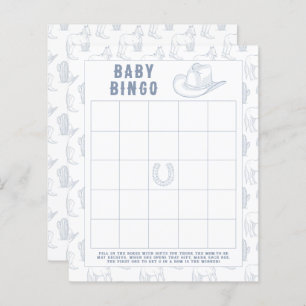 Cowboy Baby shower Bingo jeu