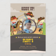 Cowboy Birthday Invitation
