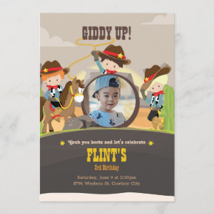 Cowboy Birthday Invitation