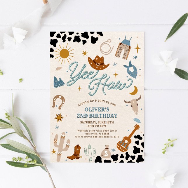 Cowboy Birthday Party Invitation (Créateur téléchargé)