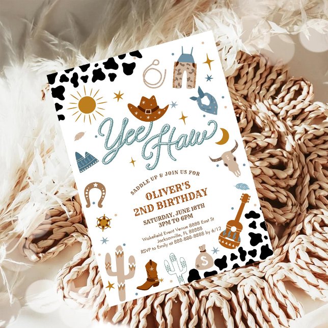 Cowboy Birthday Party Invitation (Créateur téléchargé)