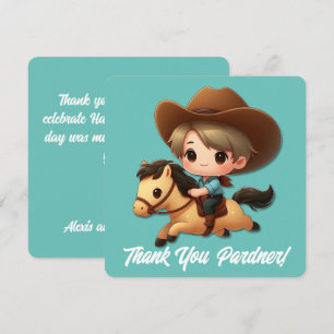 Cowboy & Cheval Merci Anniversaire