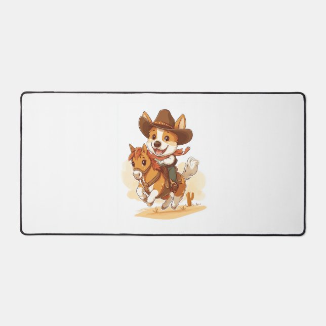 Cowboy Corgi - Western Rodeo Chien (Recto)