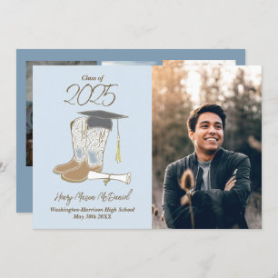 Cowboy Country Photo Faire-part de graduation