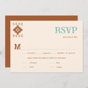 Cowboy Country Western QR Code Repas Mariage RSVP