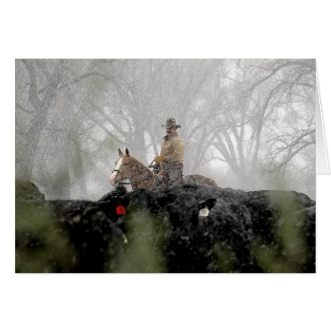 Cowboy en hiver (Devant horizontal)